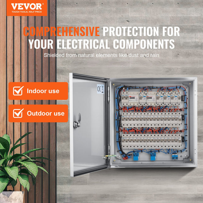 Nerūdijančio plieno elektros dėžė VEVOR STX3 320, 300 x 300 x 200 mm
