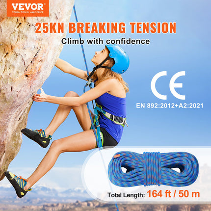 Dinaminė laipiojimo virvė VEVOR ROPE-D-102-164, 50 m
