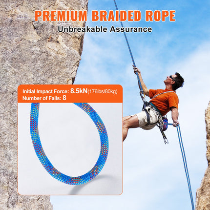 Dinaminė laipiojimo virvė VEVOR ROPE-D-102-197, 60 m