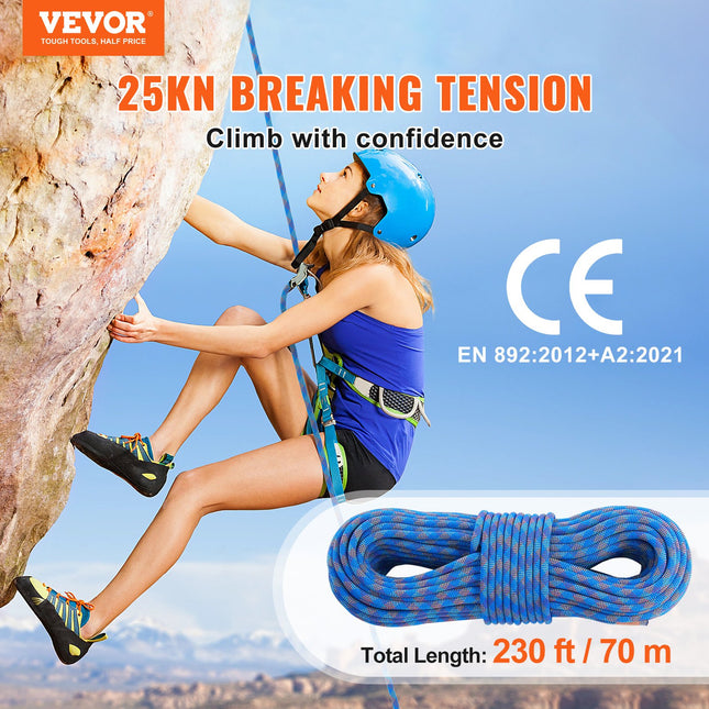 Dinaminė laipiojimo virvė VEVOR ROPE-D-102-230, 70 m