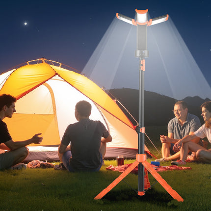 Akumuliatorinis LED prožektorius su stovu VEVOR RBLDGZD-003, 2200 lm