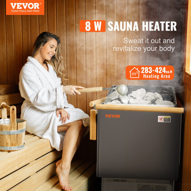 Pirties krosnelė VEVOR SCA-80W, 8 kW
