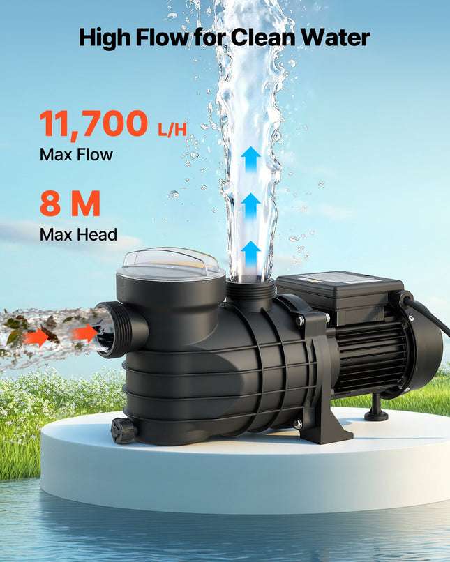 Antžeminių baseinų siurblys VEVOR HCP250, 250 W