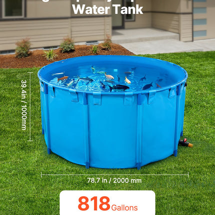 Antžeminis žuvų tvenkinys VEVOR DS-207, 3100 l