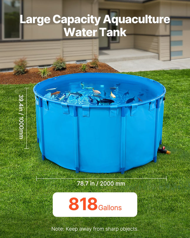 Antžeminis žuvų tvenkinys VEVOR DS-207, 3100 l