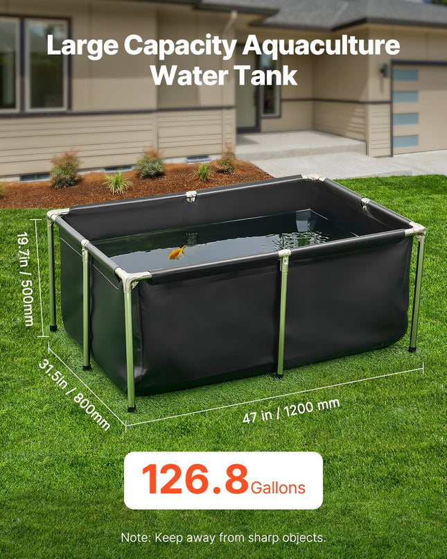 Sulankstomas tvenkinys žuvims VEVOR DS-204, 480 l