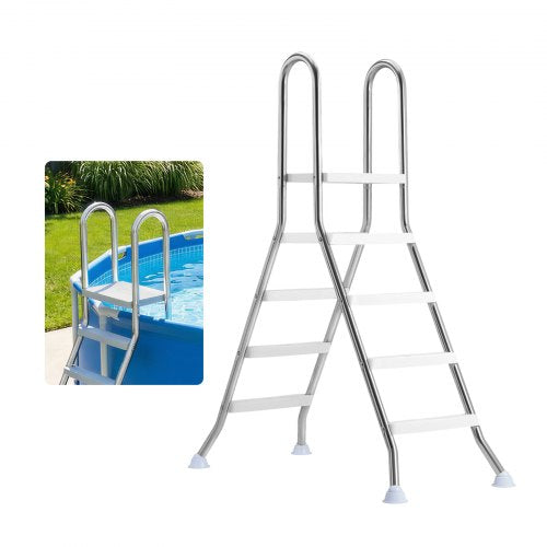 Kopėčios antžeminiams baseinams VEVOR U07-4PA, 125 cm aukščio baseinams