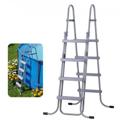 Baseino kopėčios VEVOR U09-4 PLUS, 132 cm aukščio baseinams