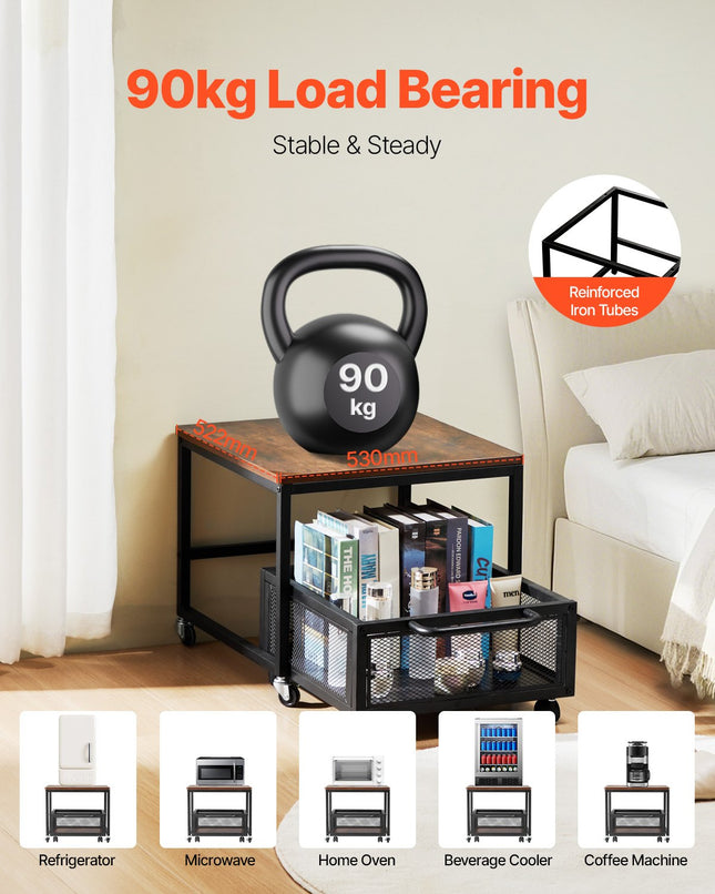 Mini šaldytuvo stovas VEVOR YNS-06, 90 kg apkrova