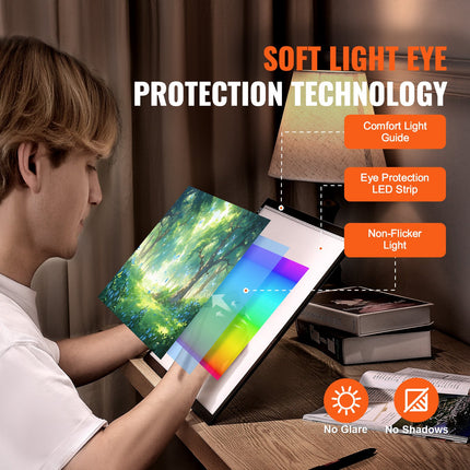 LED perpiešimo lenta VEVOR A3-20, A3 formatas
