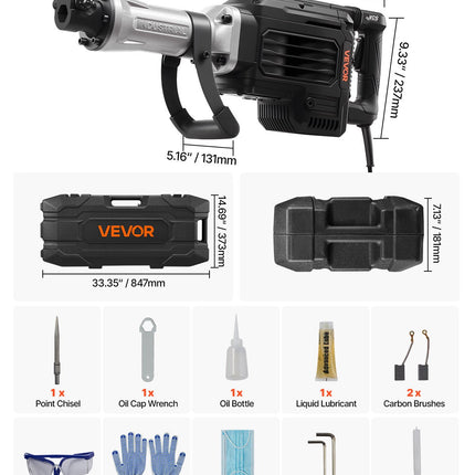 Atskeliamasis kūjis VEVOR 6506, 3000 W