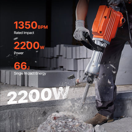 Atskeliamasis kūjis VEVOR JH-65, 2200 W