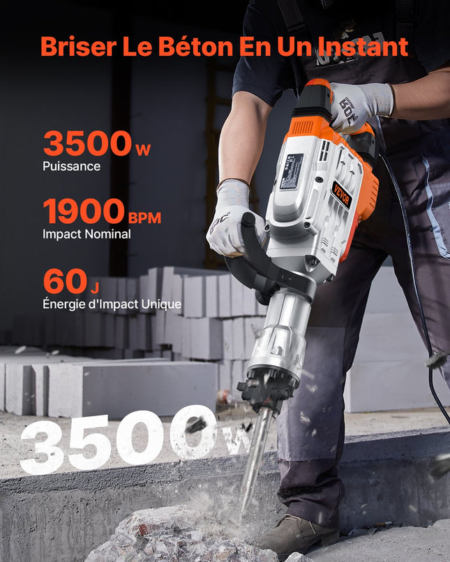 Atskeliamasis kūjis VEVOR JH-65, 3500 W