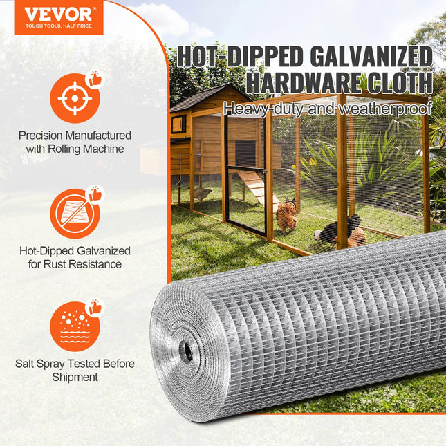 Metalinis tinklas VEVOR SS12122425G, 0,61 x 7,62 m