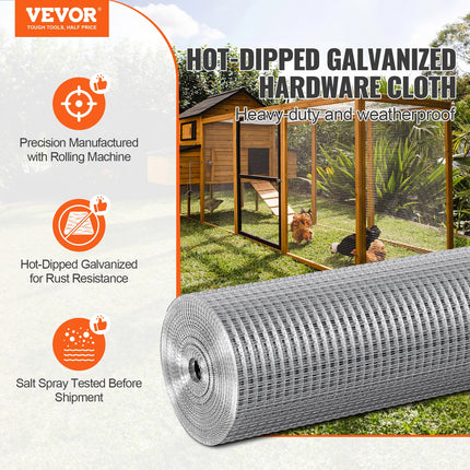 Metalinis tinklas VEVOR SS12123650G, 91,5 cm x 15,24 m
