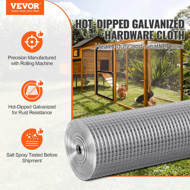 Metalinis tinklas VEVOR SS121248100G, 1,22 x 30,48 m