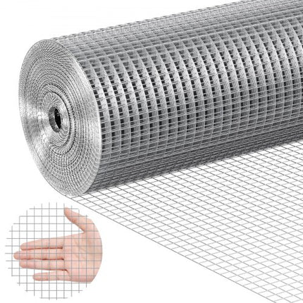Cinkuotas vielos tinklas VEVOR SS12124850G, 1,22 x 15,24 m