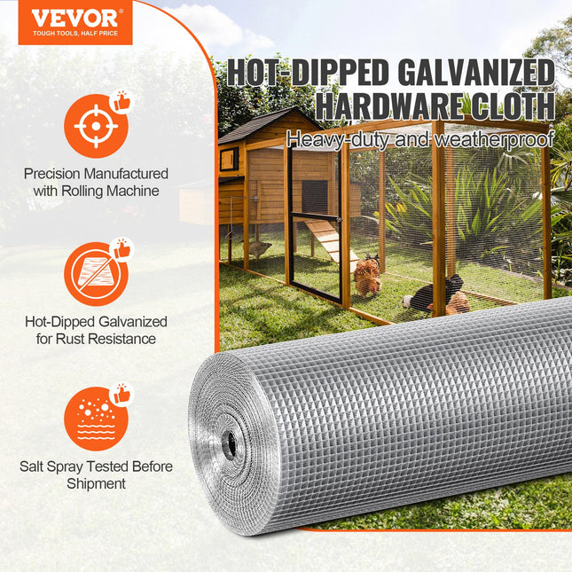 Metalinis tinklas VEVOR SS14144850G, 1,22 x 15,24 m