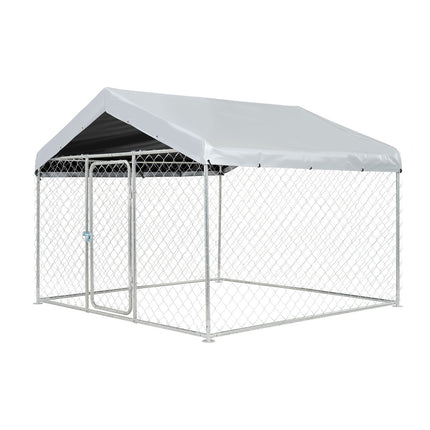 Lauko voljeras šunims VEVOR SKU2025004, 2 x 2 x 1,6 m