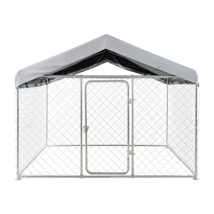 Lauko voljeras šunims VEVOR SKU2025004, 2 x 2 x 1,6 m