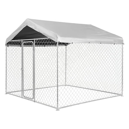 Lauko voljeras šunims VEVOR SKU2025005, 2,3 x 2,3 x 2,15 m