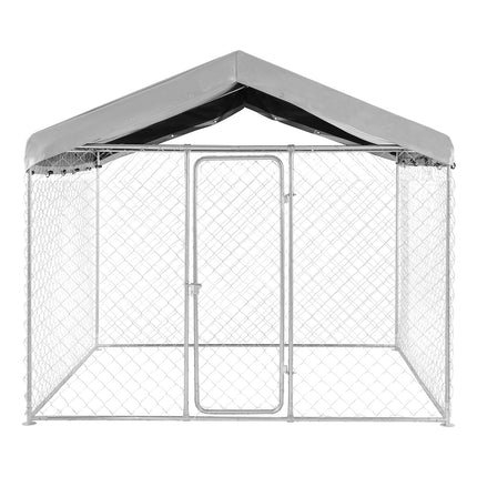 Lauko voljeras šunims VEVOR SKU2025005, 2,3 x 2,3 x 2,15 m