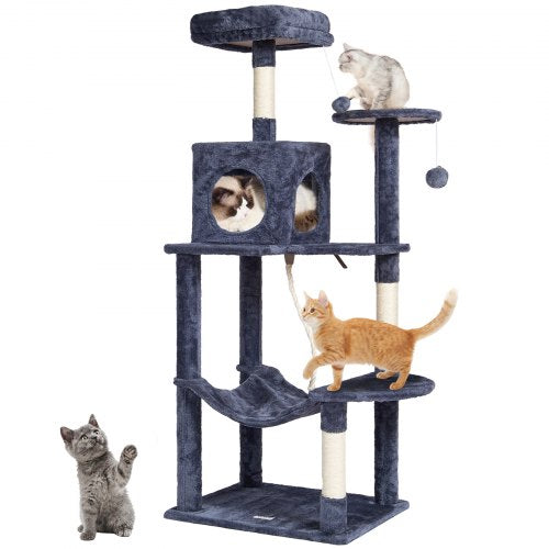 Draskyklė-namelis katėms VEVOR CAT791, 143 cm aukščio