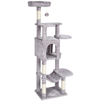 Draskyklė-namelis katėms VEVOR CAT792, 154 cm aukščio