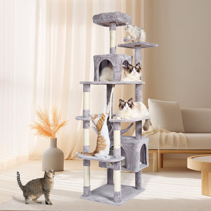 Draskyklė-namelis katėms VEVOR CAT795, 183 cm aukščio