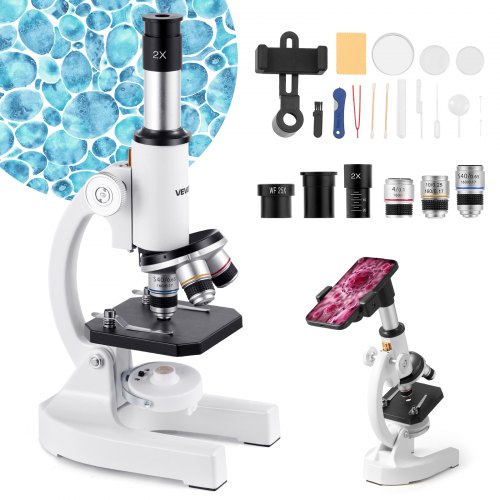 Monokulinis mikroskopas VEVOR xsp-01A, 40-2000x padidinimas