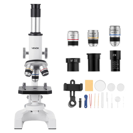 Monokulinis mikroskopas VEVOR xsp-01A, 40-2000x padidinimas