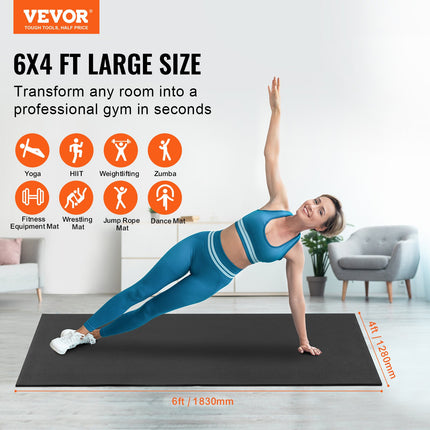 Sporto kilimėlis VEVOR YJ-6-4, 1.8x1.2 m