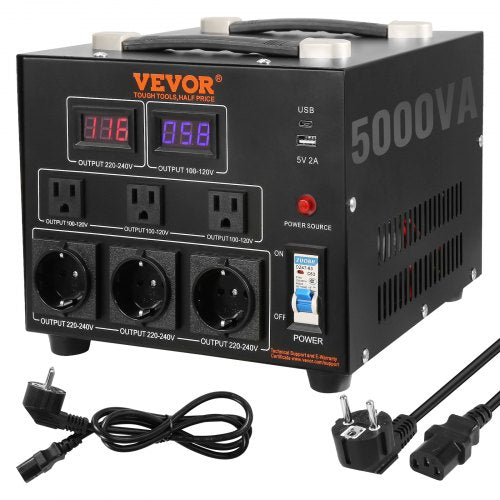 Įtampos keitiklis VEVOR SV-5000VA, 5000VA