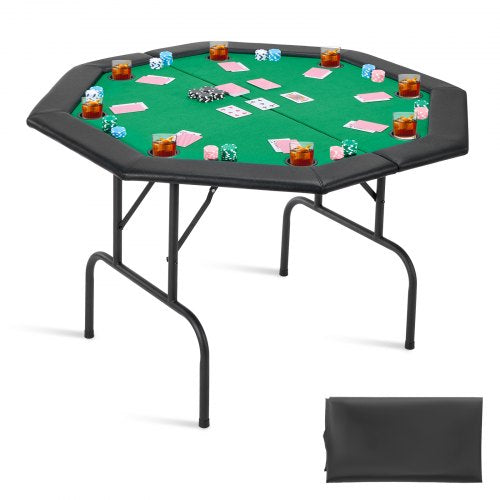 Sulankstomas pokerio stalas VEVOR SUS-4848CV, 8 žaidėjams