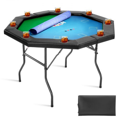 Sulankstomas pokerio stalas VEVOR SUS-4848HV, 8 žaidėjams