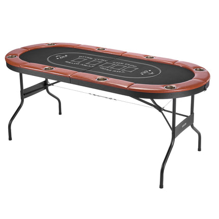 Sulankstomas pokerio stalas VEVOR SUS-7232C, 8 žaidėjams