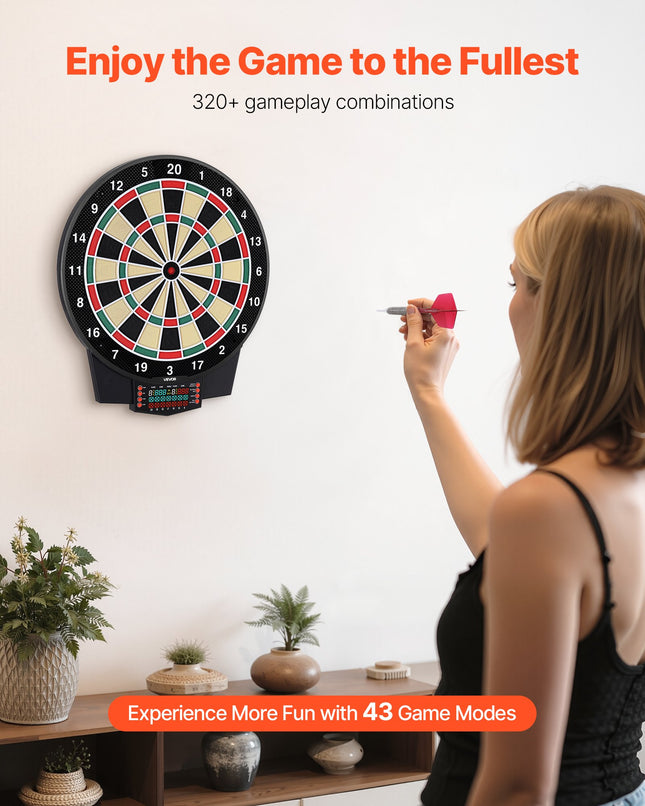 Elektroninė smiginio lenta VEVOR 99153, 391 mm taikinio zona