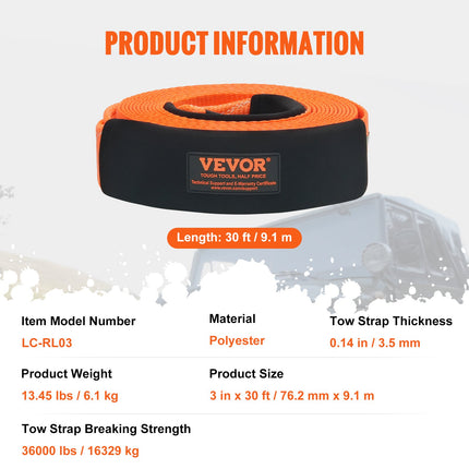 Vilkimo diržo rinkinys VEVOR LC-RL03, 16 329 kg