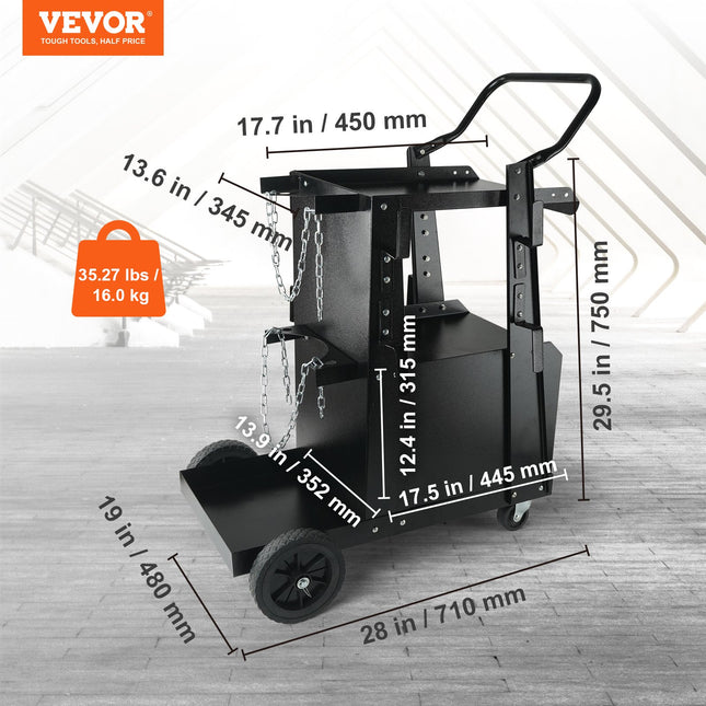 Suvirinimo vežimėlis VEVOR WT-79, 120 kg keliamoji galia