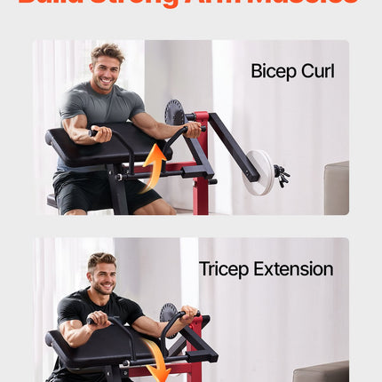 Bicepsų ir tricepsų treniruoklis VEVOR MSY1, 75 kg apkrova