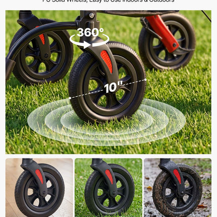 Vaikštynė-vežimėlis VEVOR HFK-9269KD-1, 136 kg keliamoji galia