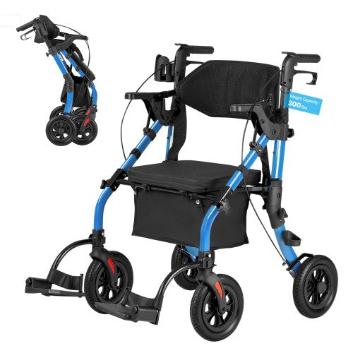 Vaikštynė-vežimėlis (2-in-1) VEVOR HFK-9269KD-1, iki 136 kg