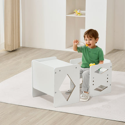 Montessori staliuko ir kėdutės komplektas VEVOR SYD04, reguliuojamas aukštis