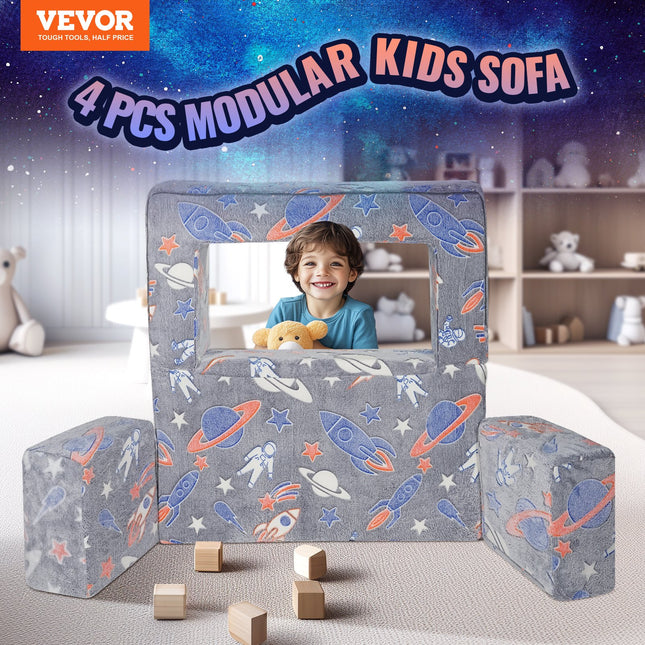 Vaikiška sofa-lova VEVOR ETDST004, 4 dalių