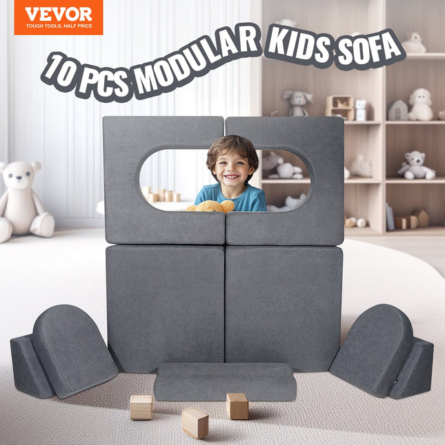 Modulinė vaikiška sofa VEVOR ETDST010, 10 dalių