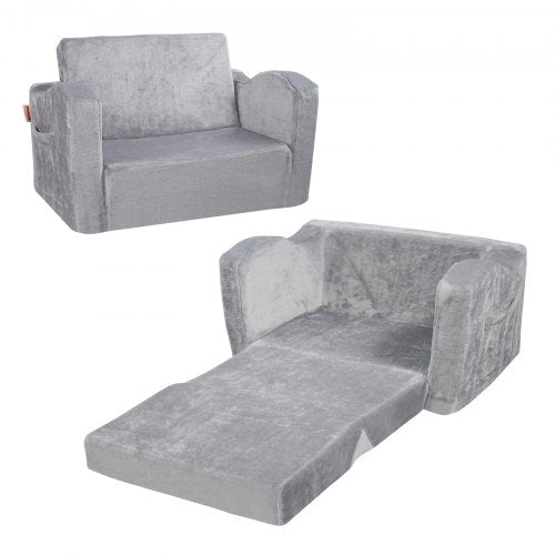 Vaikiška sofa-lova VEVOR FL-XY-3, 2-in-1 išskleidžiama konstrukcija