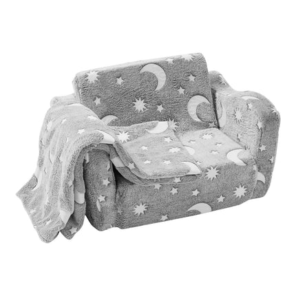 Sulankstoma vaikiška sofa VEVOR ETZDD-01, šviečianti tamsoje
