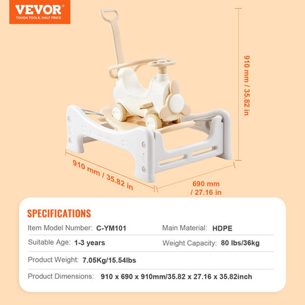 Supamas arkliukas 5-in-1 VEVOR C-YM101, iki 36 kg apkrova