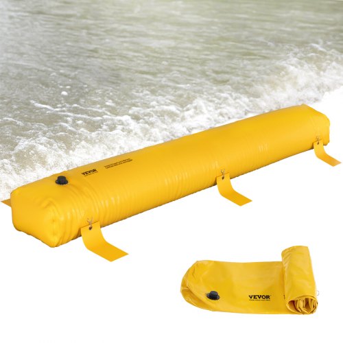 Apsauginis barjeras nuo potvynių VEVOR Flood Barrier 12 ft x 20 in, 3,66 m ilgio.