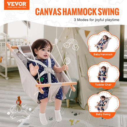 Drobės hamakas-sūpynės VEVOR TL18B-07D, iki 68 kg